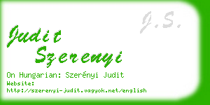 judit szerenyi business card